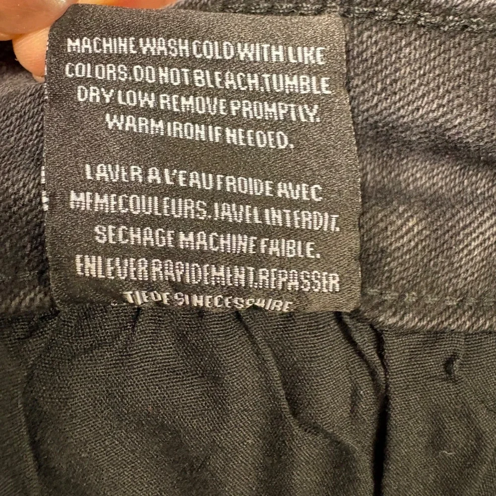 Rockstar Original Stargirl Super Stacked Flare Jeans Black Rhinestone XL NWT
